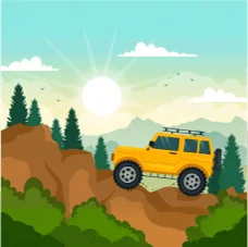 Hill Car Climb Mountain